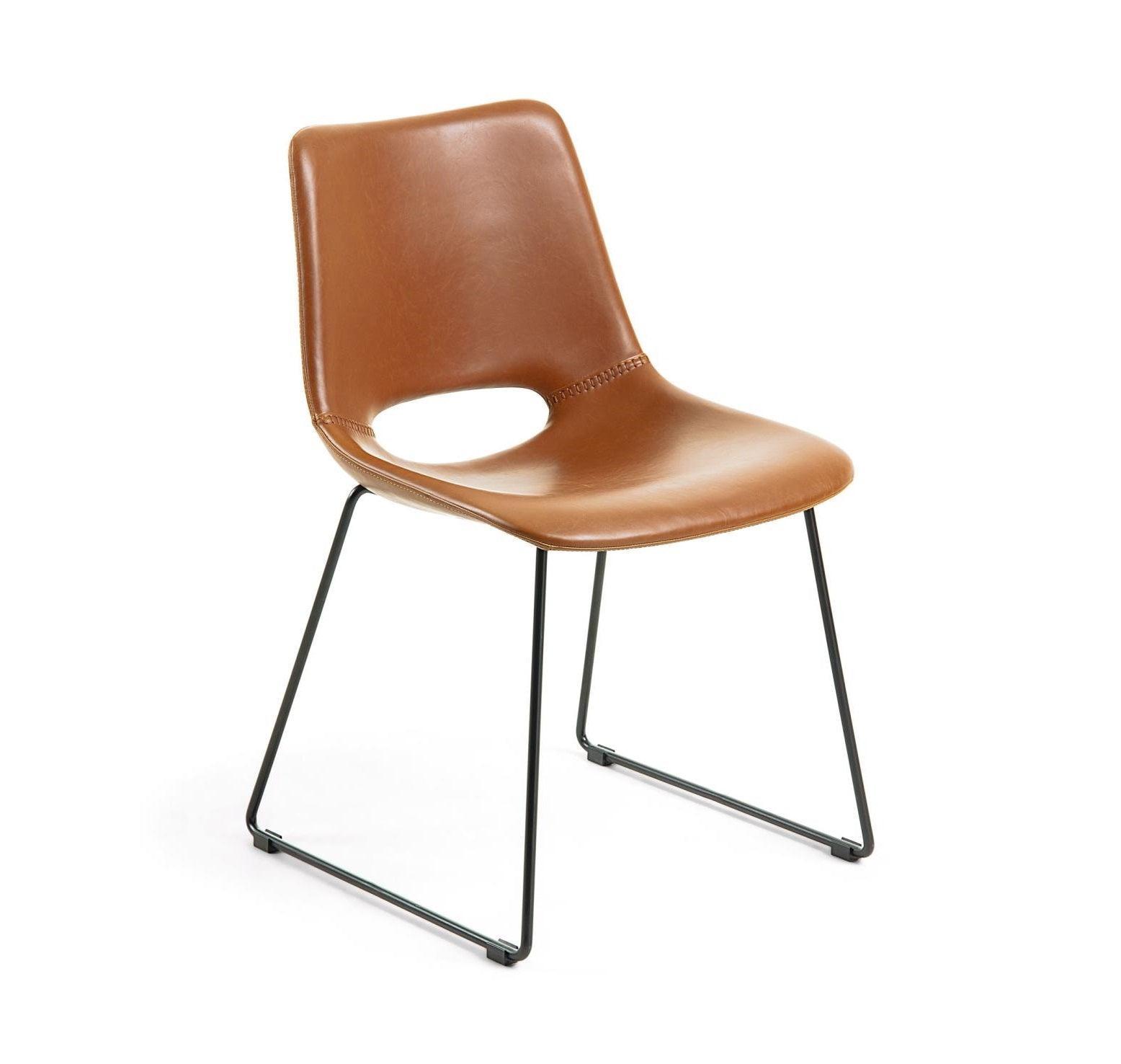 Krzesło ZAHARA brązowa ekoskóra La Forma Eye on Design