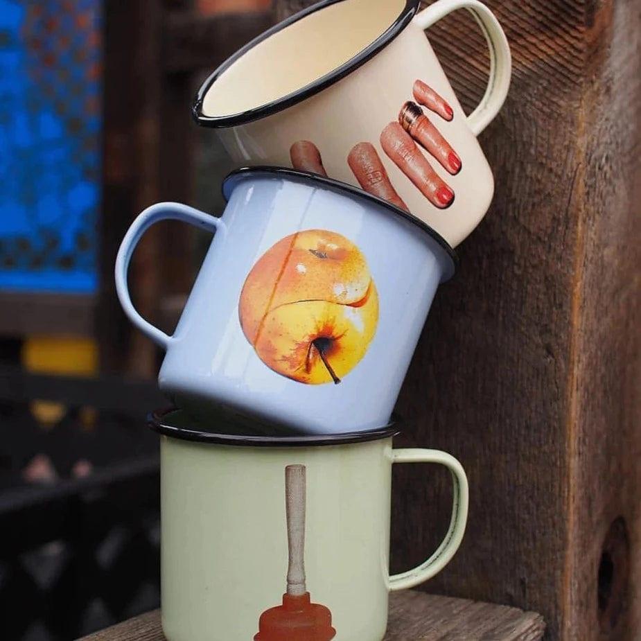 Kubek emaliowany PLUNGER zielony Seletti Eye on Design