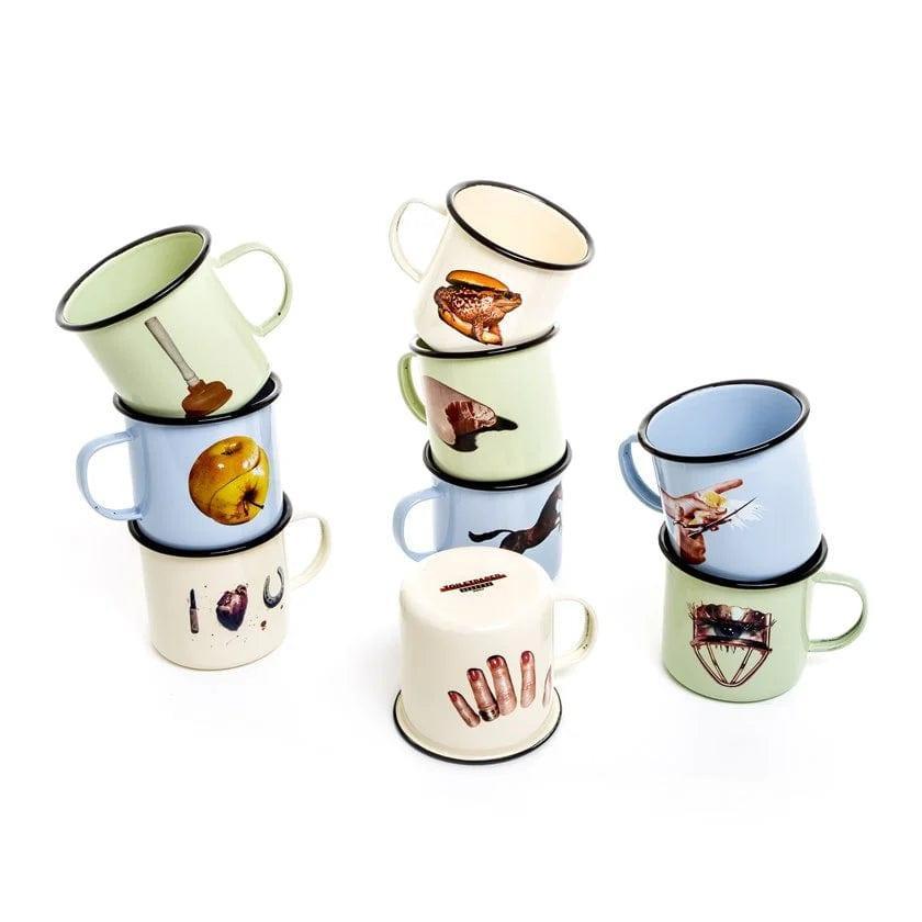 Kubek emaliowany PLUNGER zielony Seletti Eye on Design