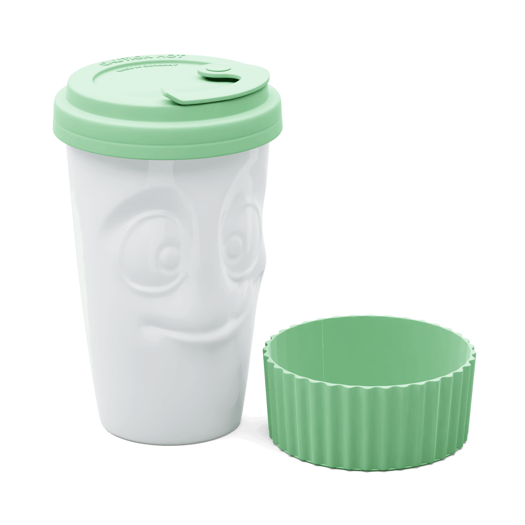 Kubek z pokrywką TASTY miętowy 58products Eye on Design