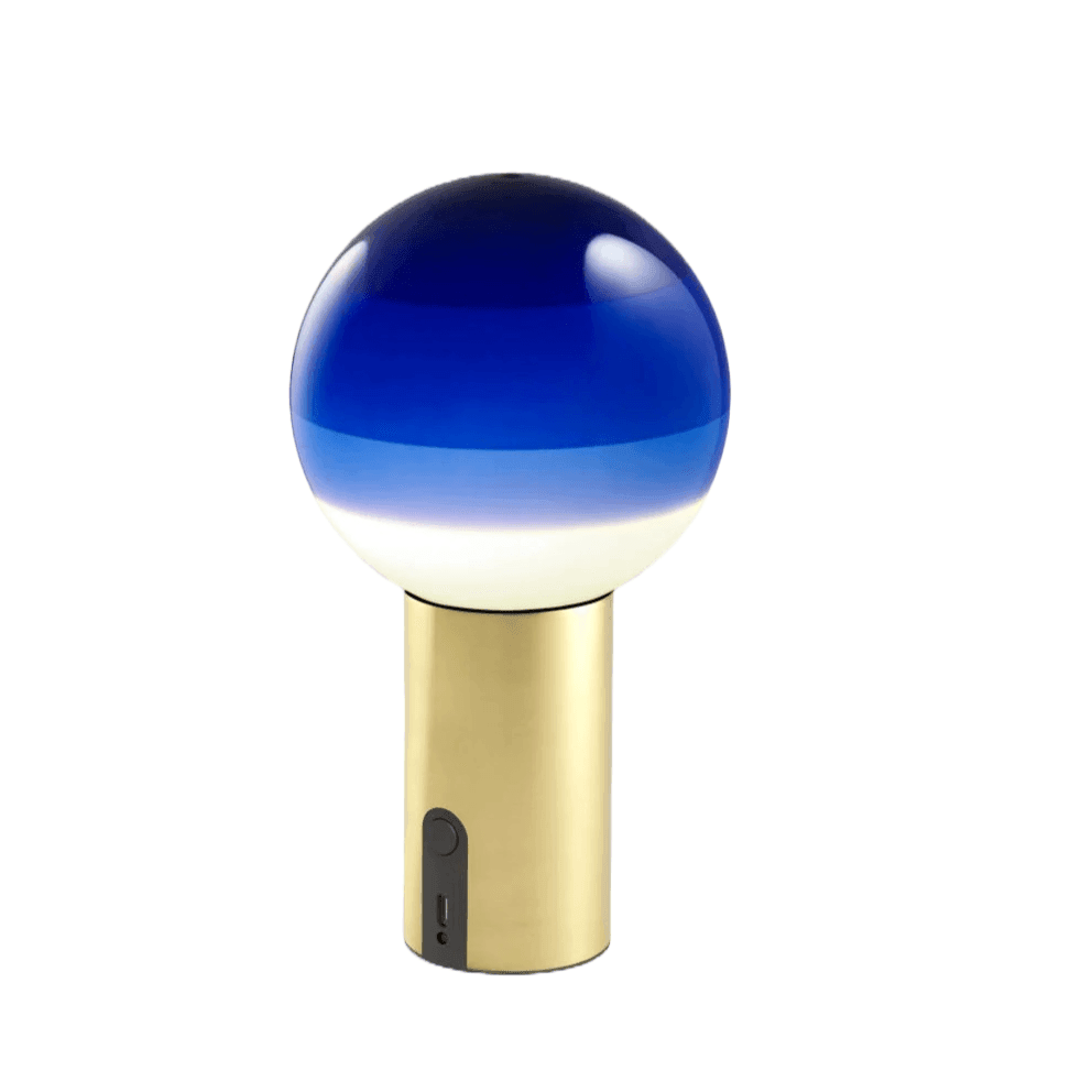 Lampa akumulatora DIPPING niebieski Marset Eye on Design