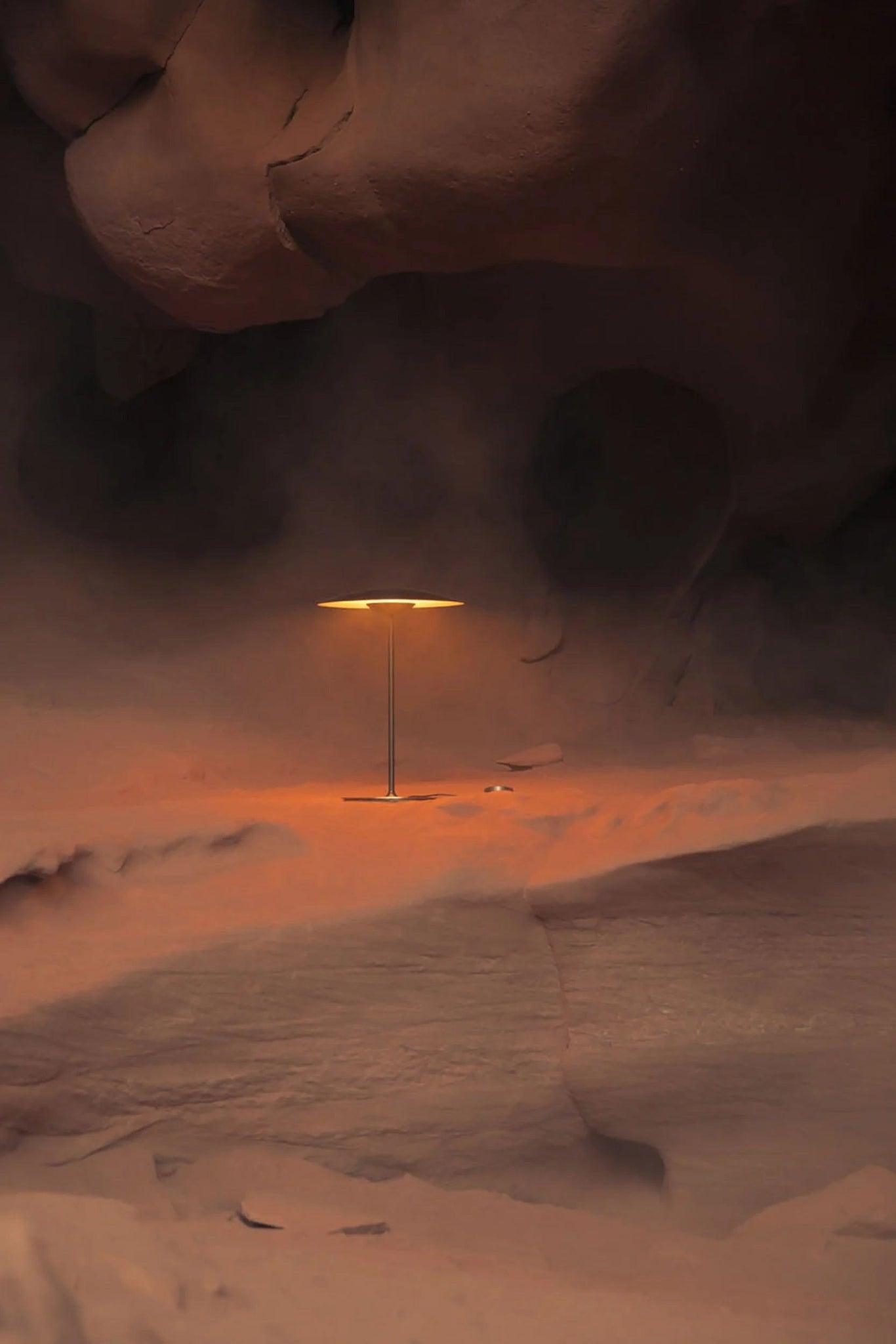 Lampa akumulatorowa GINGER jasnobrązowy Marset Eye on Design