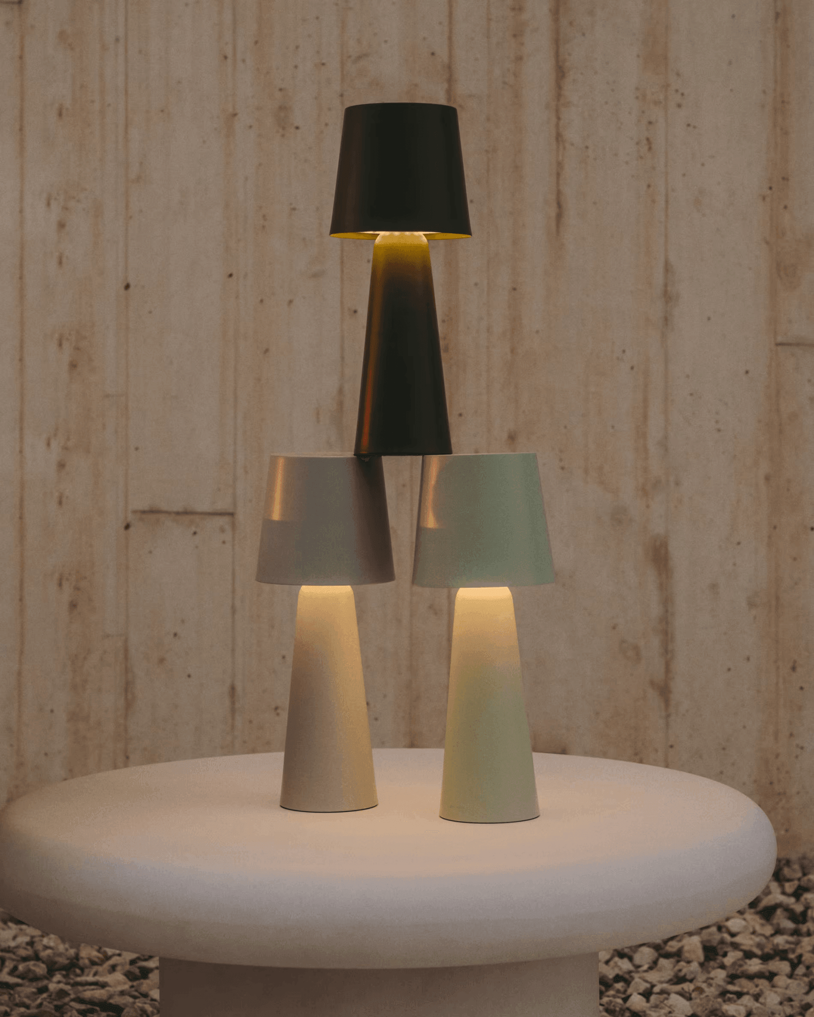 Lampa akumulatorowa zewnętrzna ARENYS zielony La Forma Eye on Design