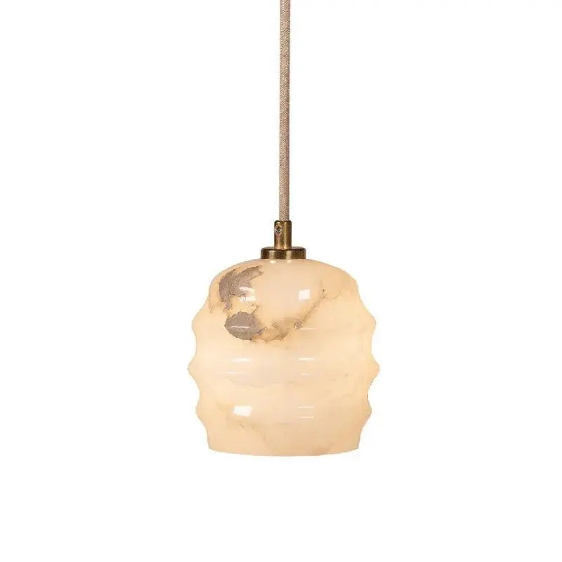 Lampa alabastrowa wisząca KALLIOPE mosiężny – Embassy Interiors