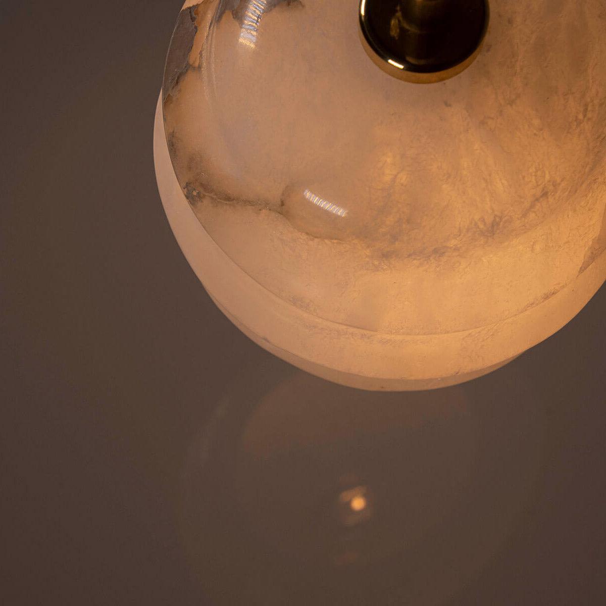 Lampa alabastrowa wisząca KALLIOPE nikiel Embassy Interiors Eye on Design