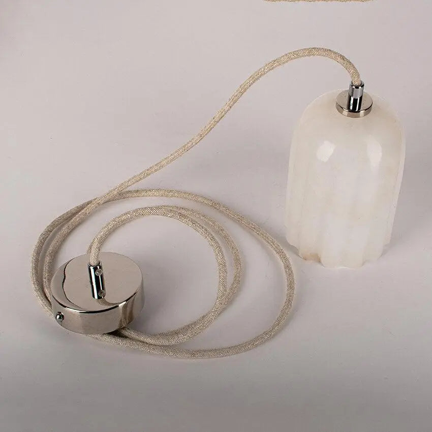 Lampa alabastrowa wisząca URANIA nikiel, marka Embassy Interiors