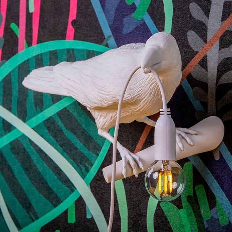 Lampa BIRD LOOKING RIGHT biały Seletti Eye on Design