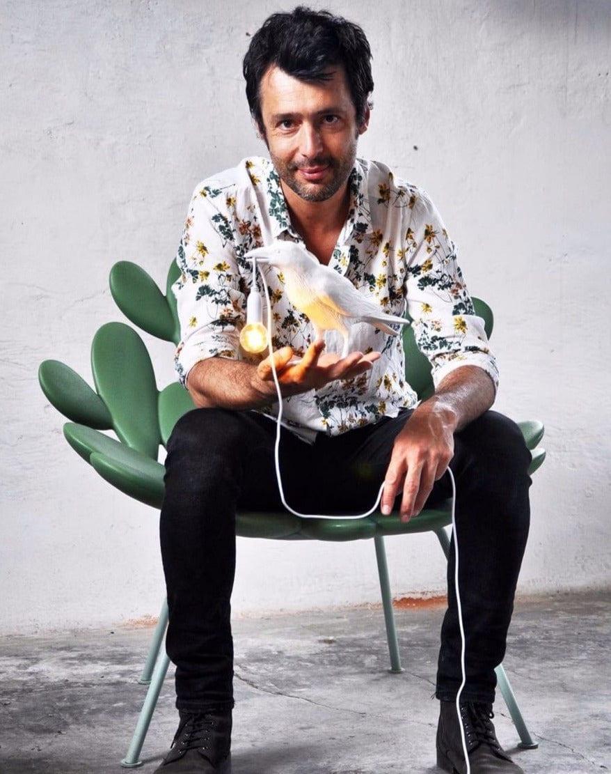 Lampa BIRD WAITING biały Seletti Eye on Design