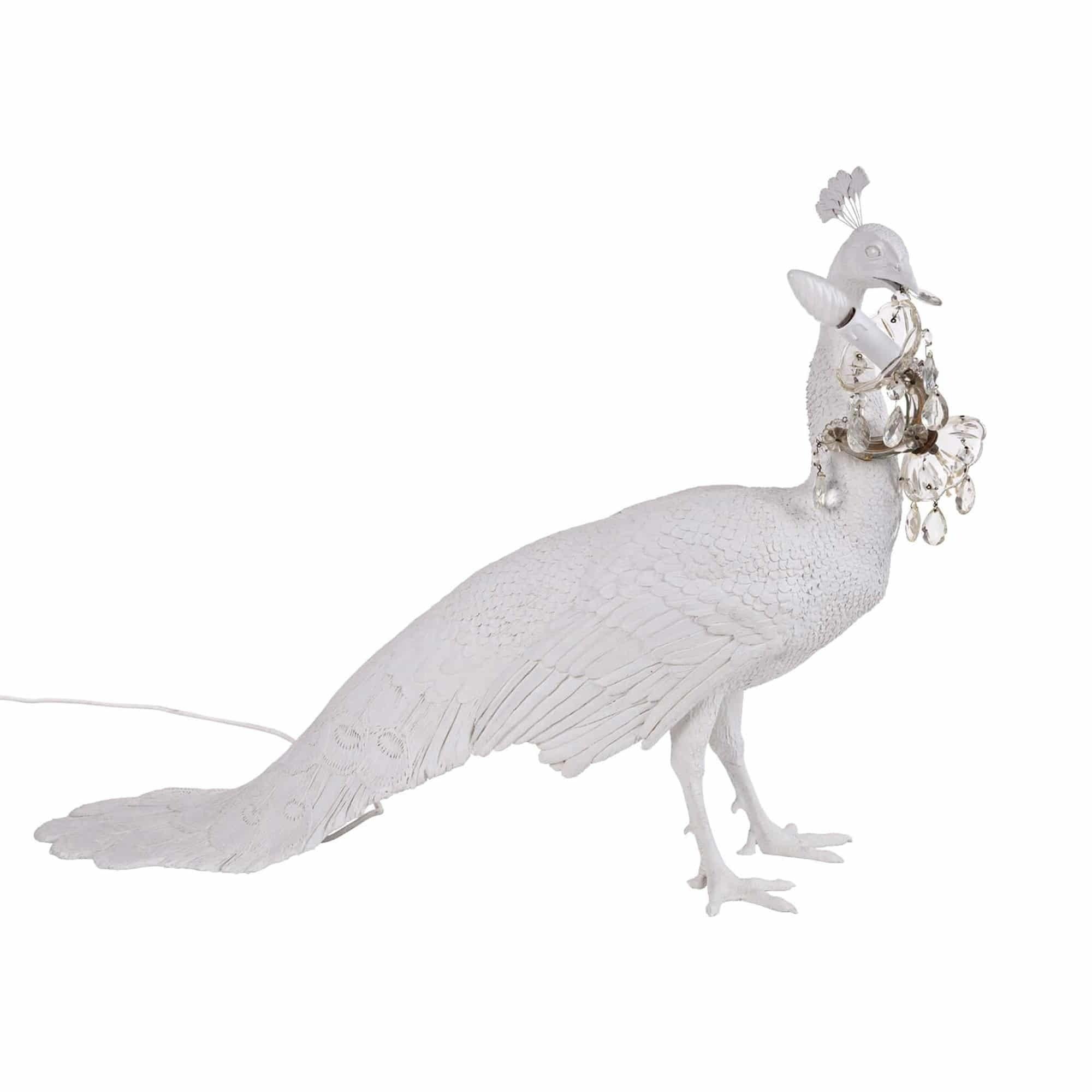 Lampa dekoracyjna PEACOCK biały Seletti Eye on Design