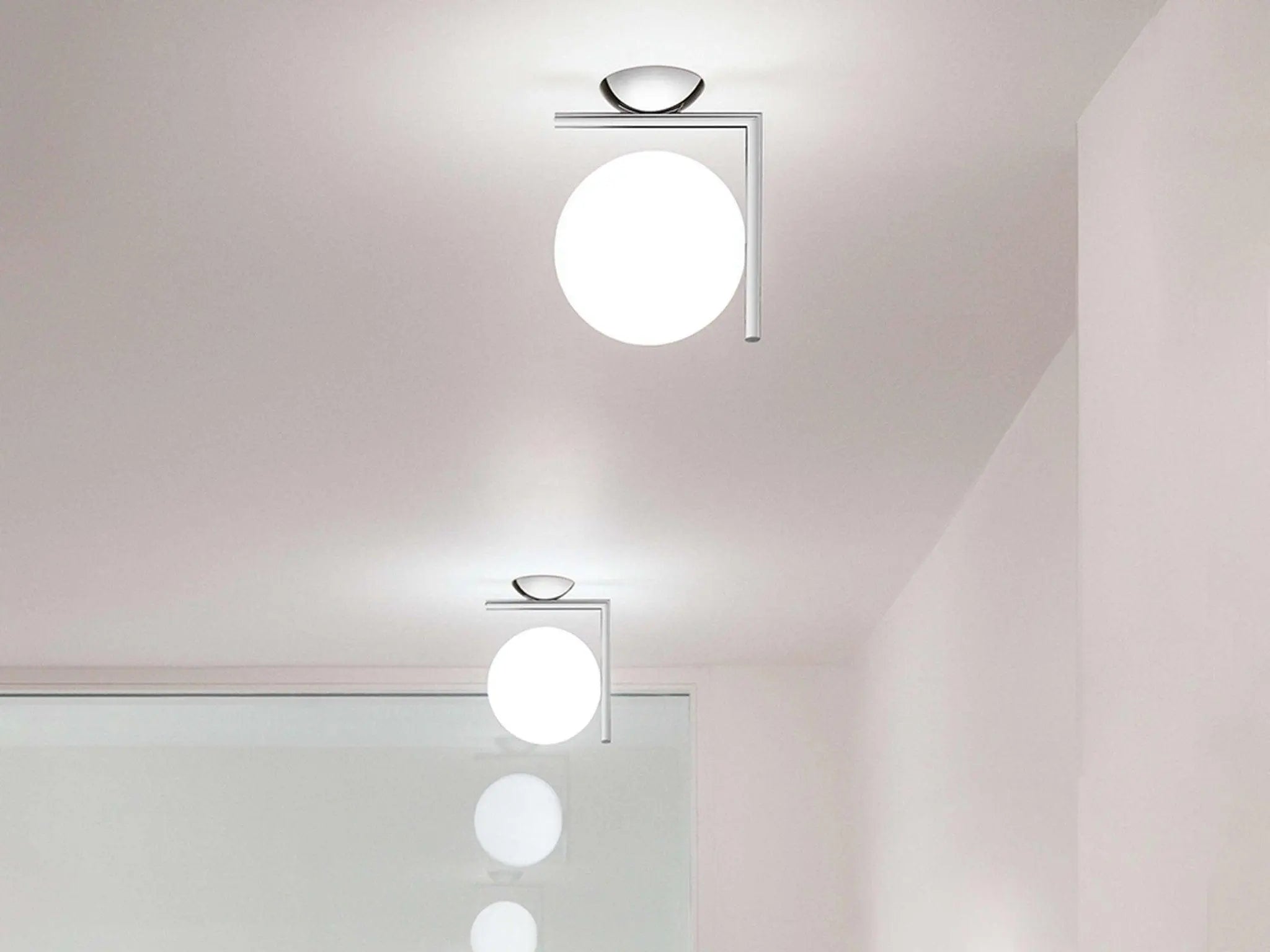Lampa IC LIGHTS chromowany – szkło
