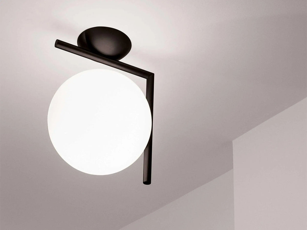 Lampa IC LIGHTS czarny – szkło, Flos