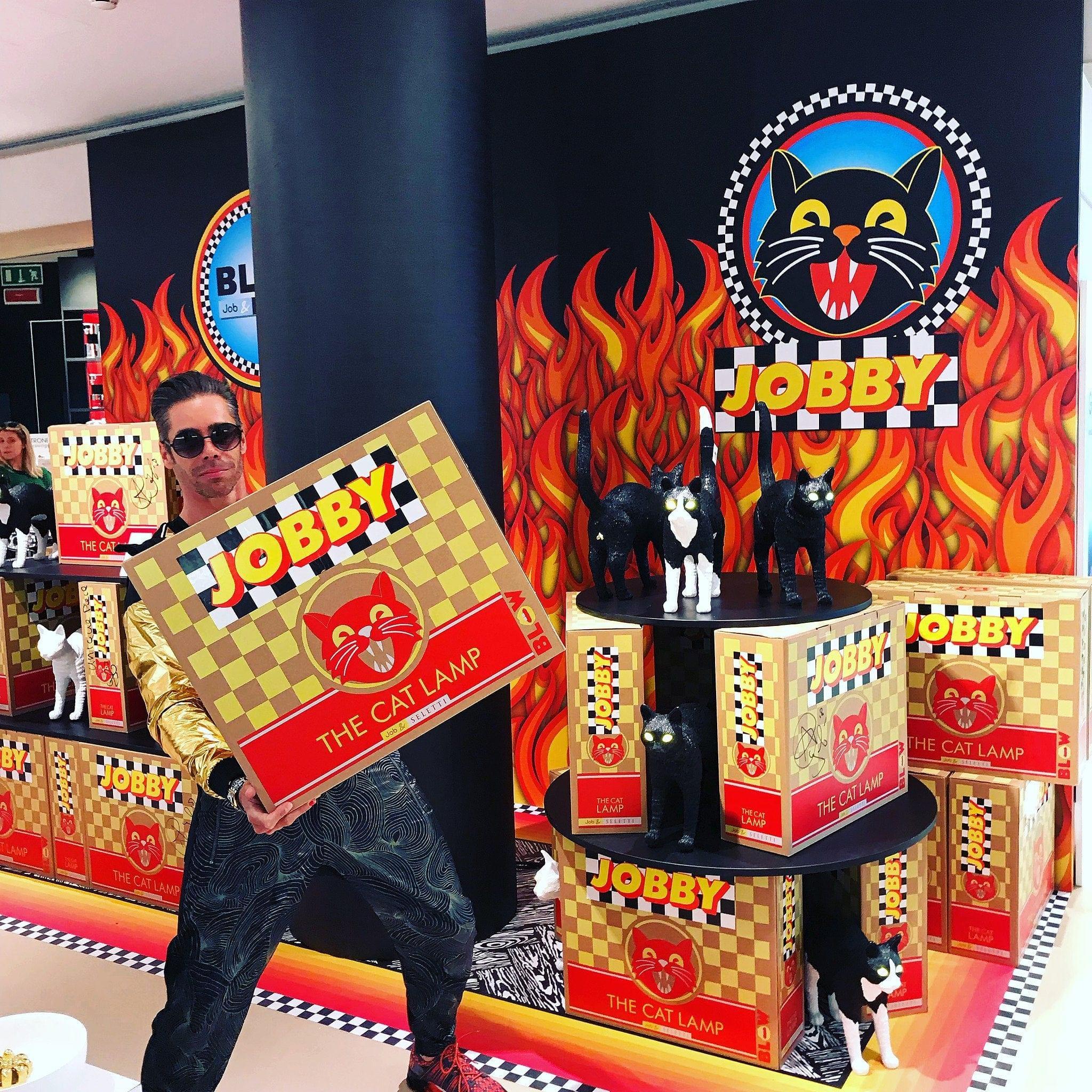 Lampa JOBBY THE CAT czarny Seletti Eye on Design