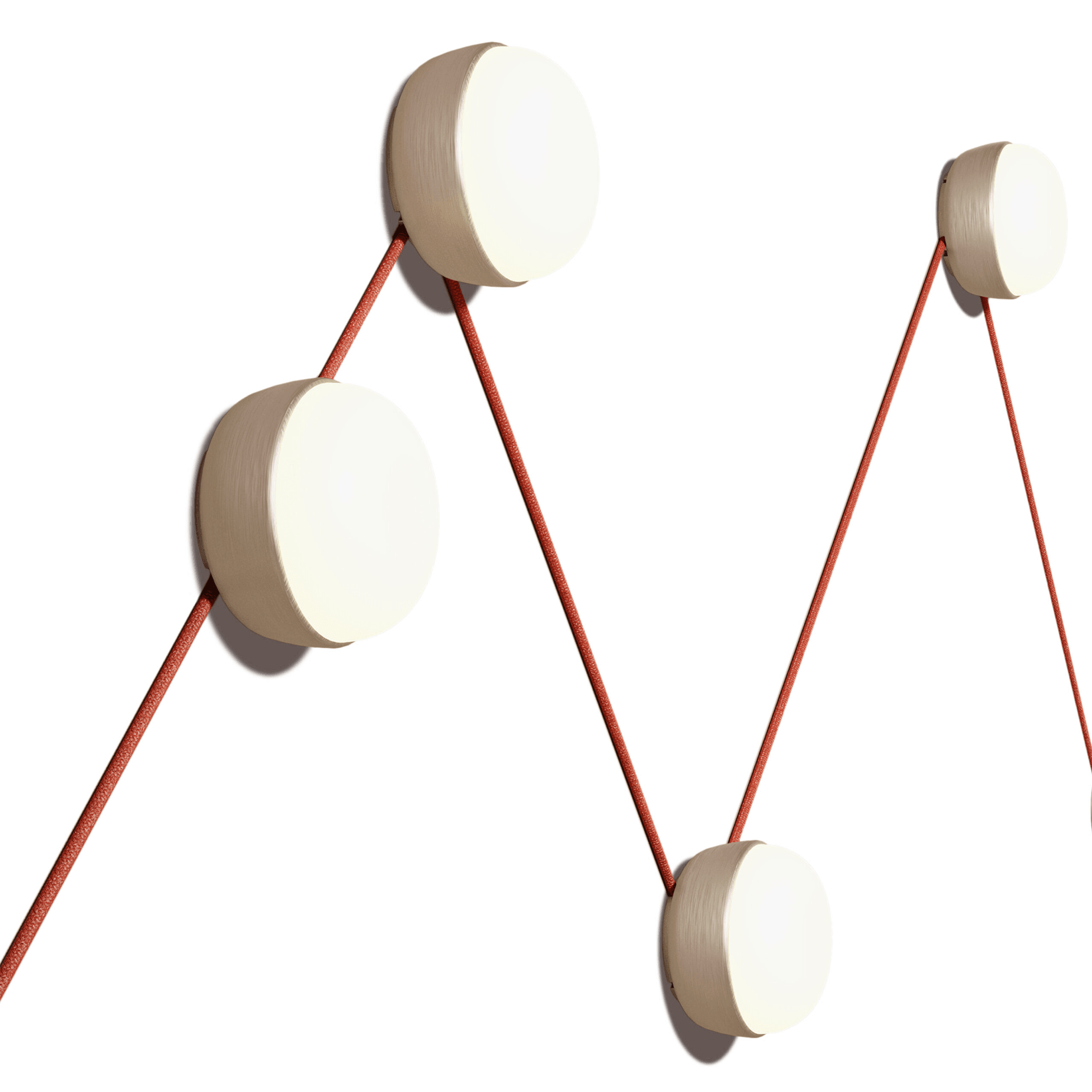 Lampa modułowa KIKI CONNECT satynowy złoty Contardi Eye on Design