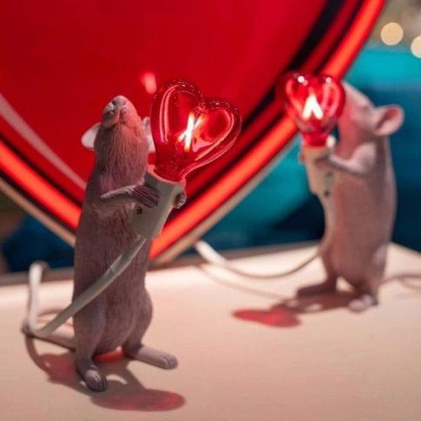 Lampa MOUSE STEP LOVE delikatny róż Seletti Eye on Design