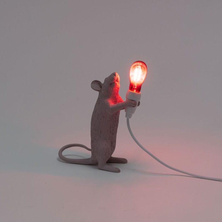 Lampa MOUSE STEP LOVE delikatny róż Seletti Eye on Design