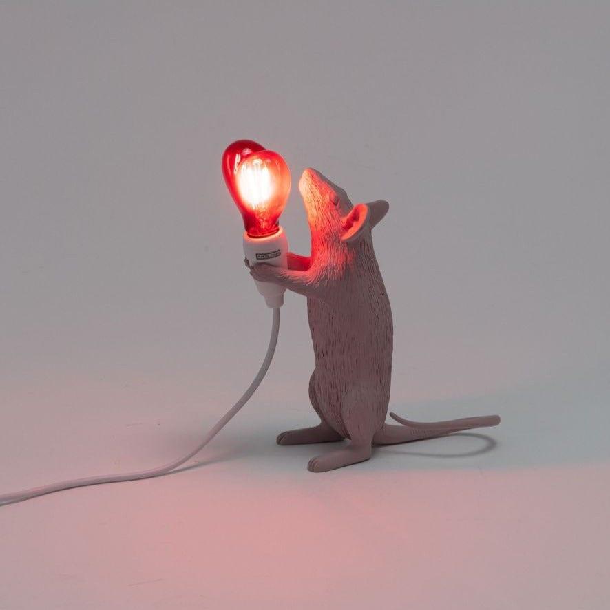 Lampa MOUSE STEP LOVE delikatny róż Seletti Eye on Design