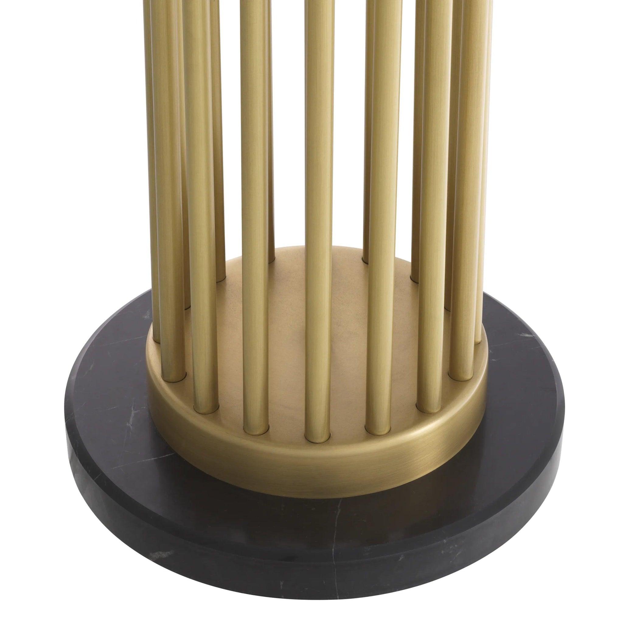 Lampa podłogowa CONDO mosiężny z białym kloszem Eichholtz Eye on Design