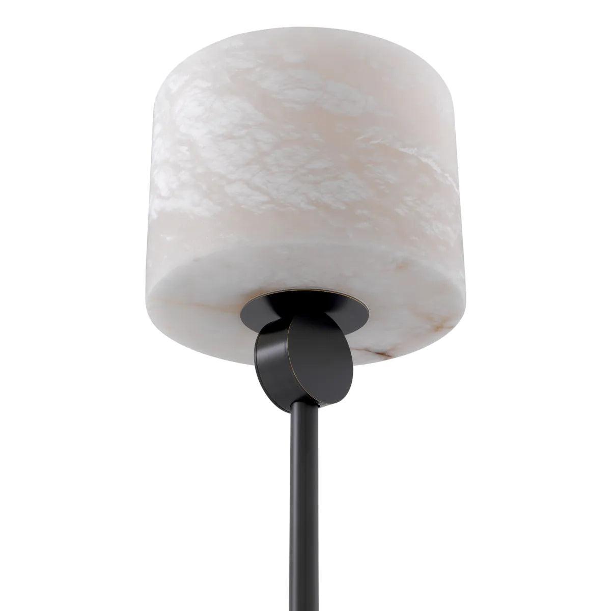 Lampa podłogowa ETRUSCAN biały z czarną podstawą Eichholtz Eye on Design