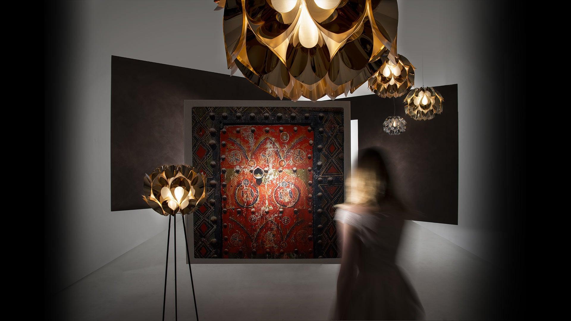 Lampa podłogowa FLORA złoty SLAMP Eye on Design