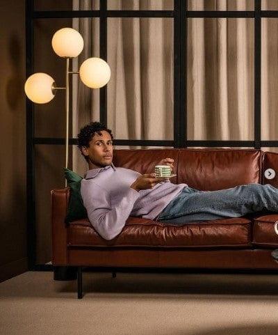 Lampa podłogowa FULL MOON złoty Pols Potten Eye on Design