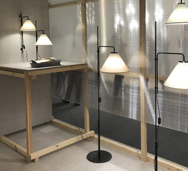 Lampa podłogowa FUNICULI FABRIC piaskowy Marset Eye on Design