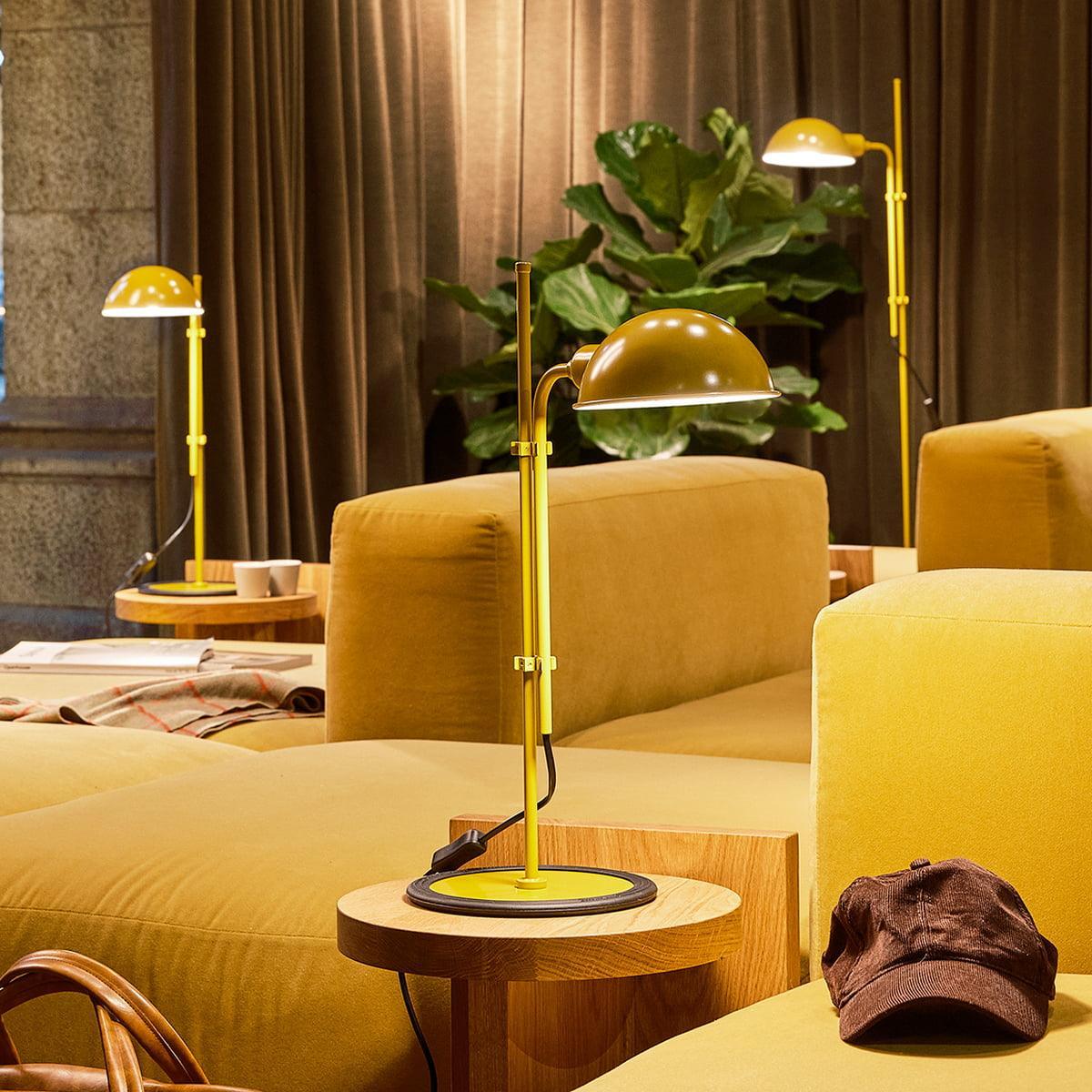 Lampa podłogowa FUNICULI musztardowy Marset Eye on Design