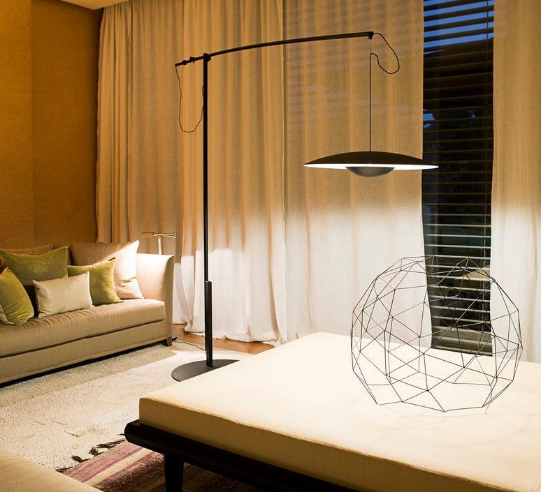 Lampa podłogowa GINGER ciemnobrązowy Marset Eye on Design