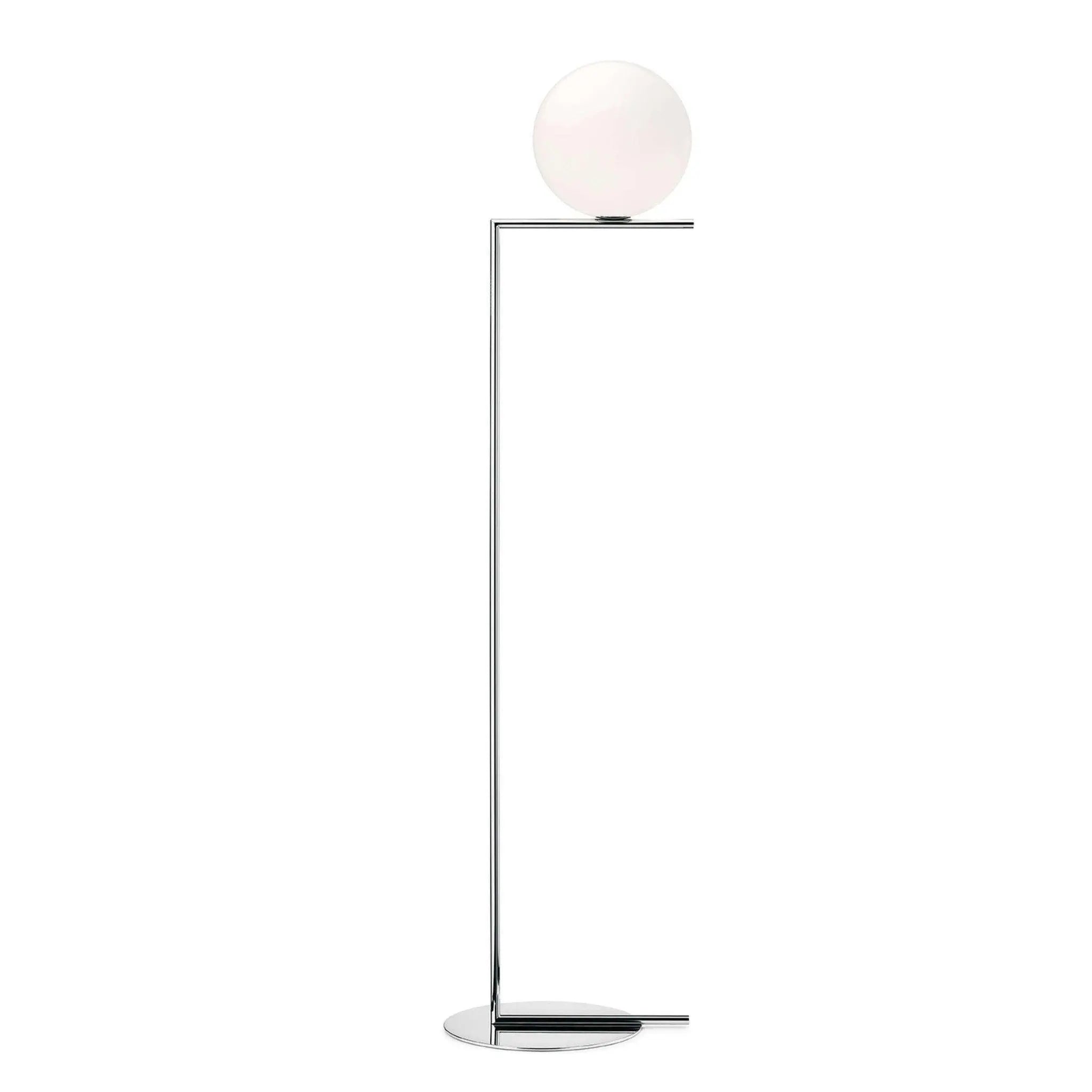 Lampa podłogowa IC LIGHTS chromowany – szkło, Flos