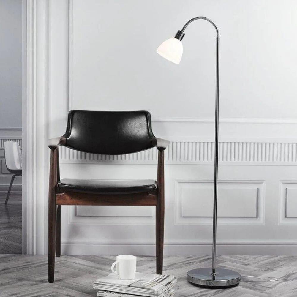 Lampa podłogowa pojedyncza RAY srebrny Nordlux Eye on Design