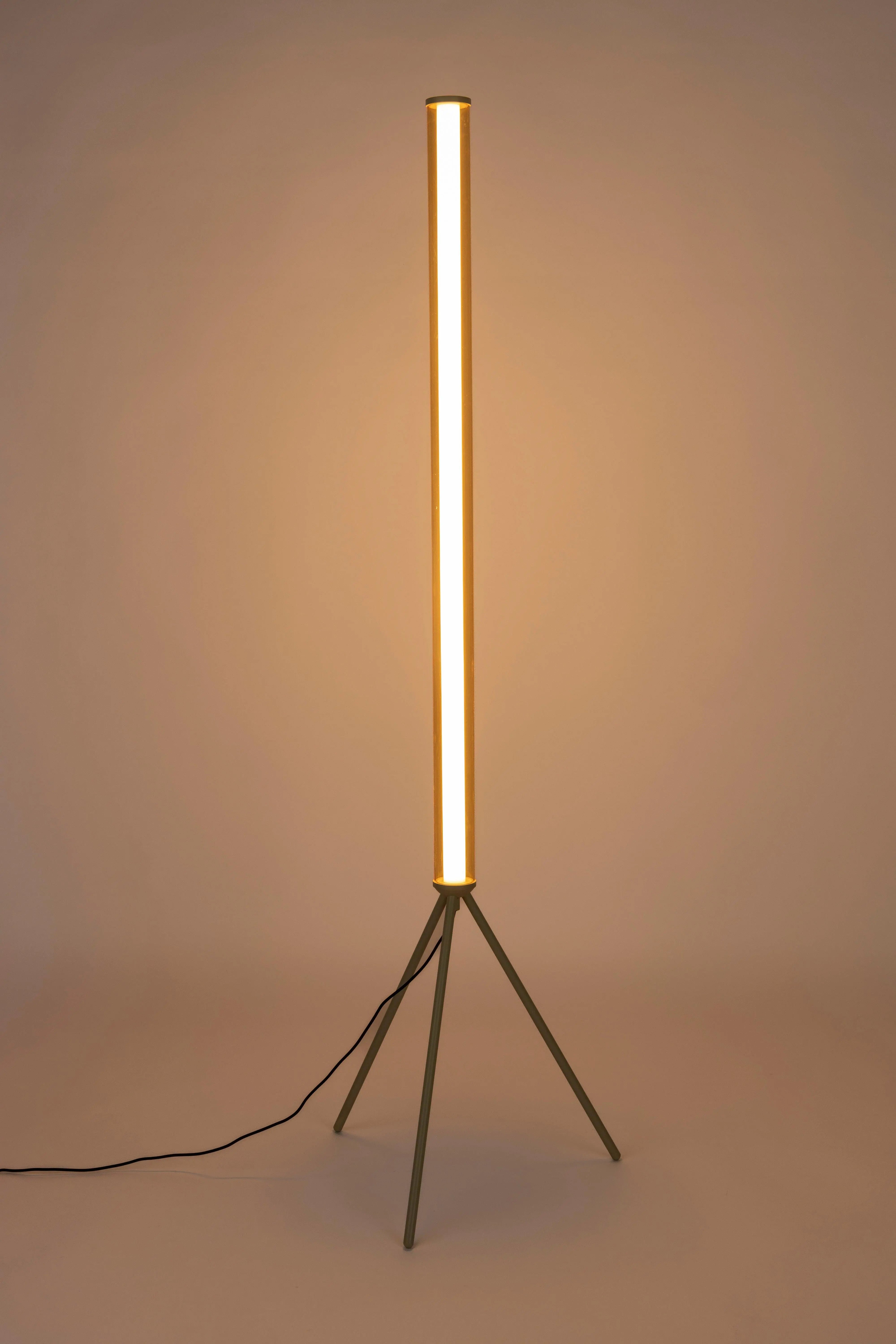 Lampa podłogowa SCOTTY beżowy ze ściemniaczem