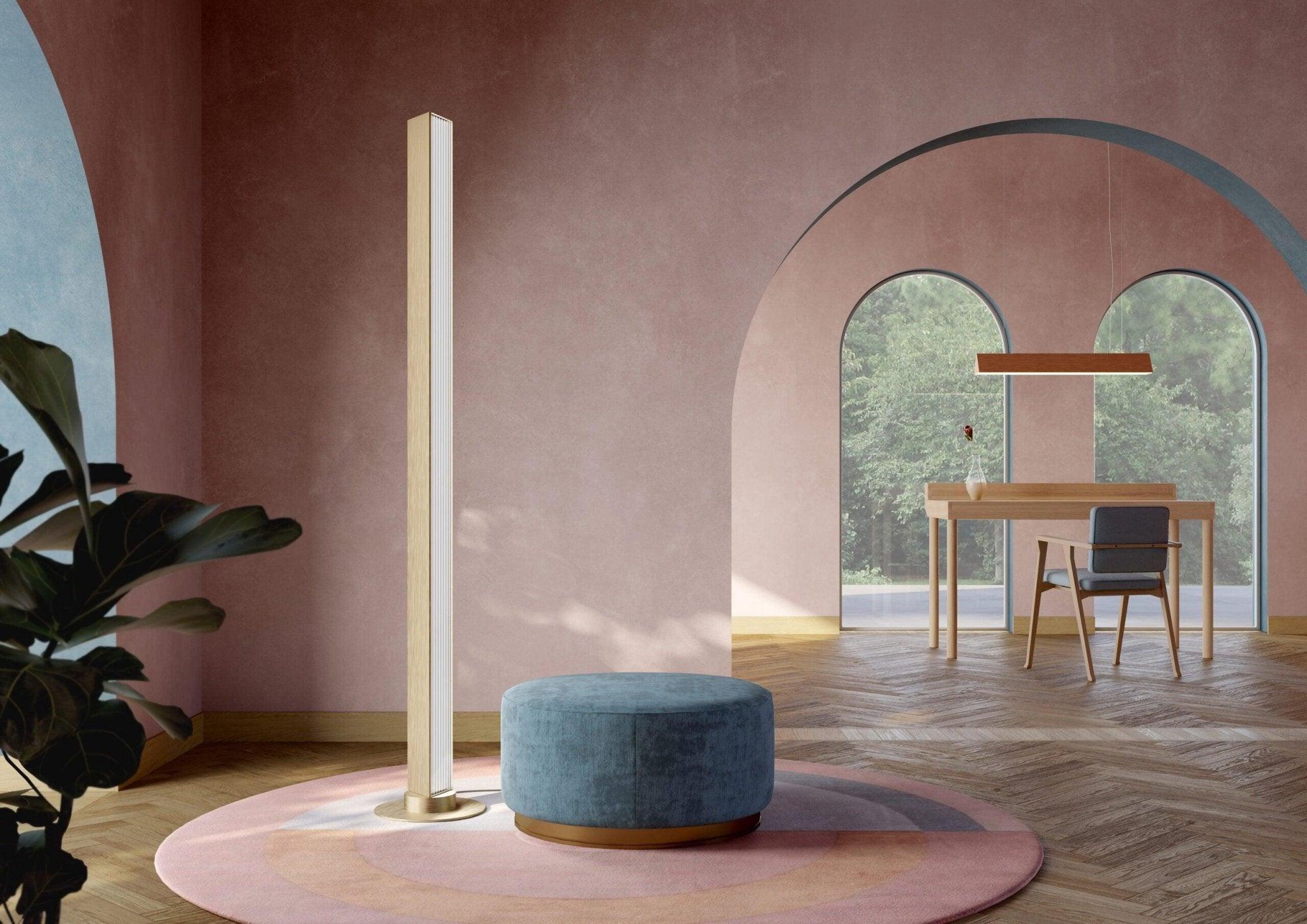 Lampa podłogowa STICK satynowy złoty Contardi Eye on Design