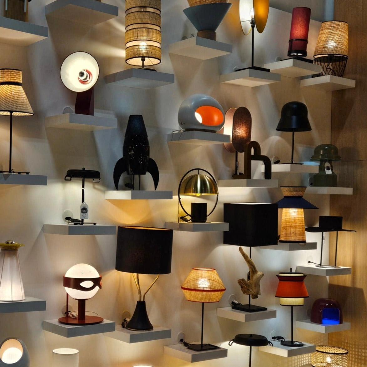 Lampa podłogowa SWIFT MM czarny z brązowym Flam & Luce Eye on Design