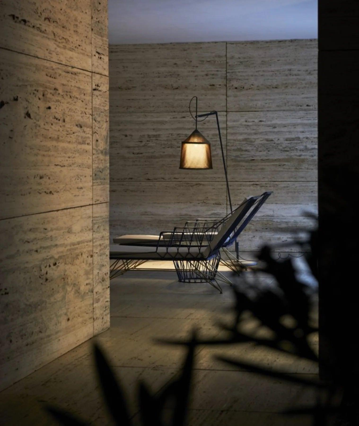 Lampa podłogowa zewnętrzna JAIMA beżowy Marset Eye on Design