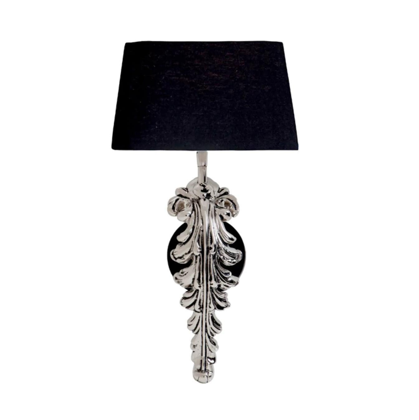 Lampa ścienna BEAU SITE srebrny z czarnym kloszem Eichholtz Eye on Design