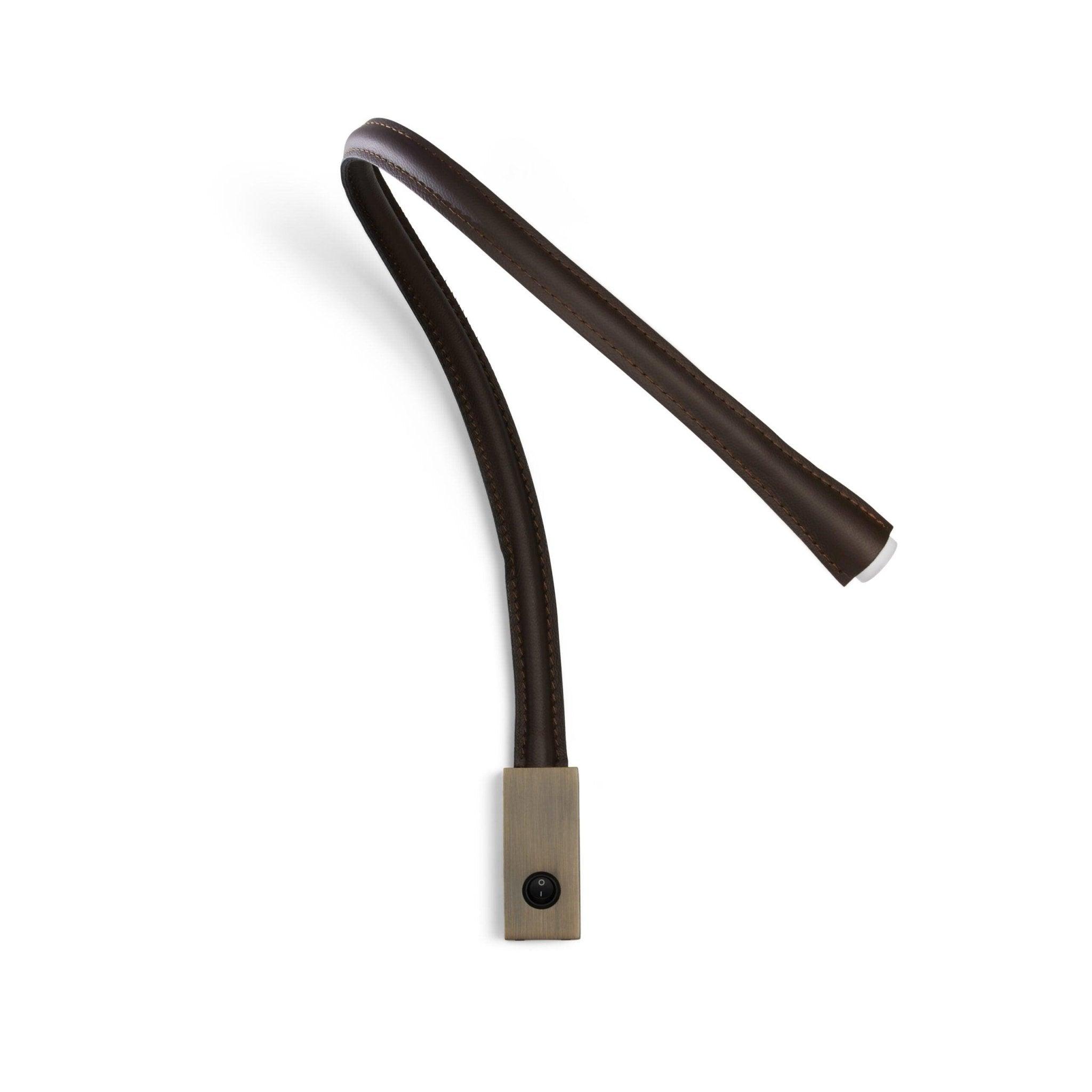 Lampa ścienna FLEXILED czarna skóra Contardi Eye on Design