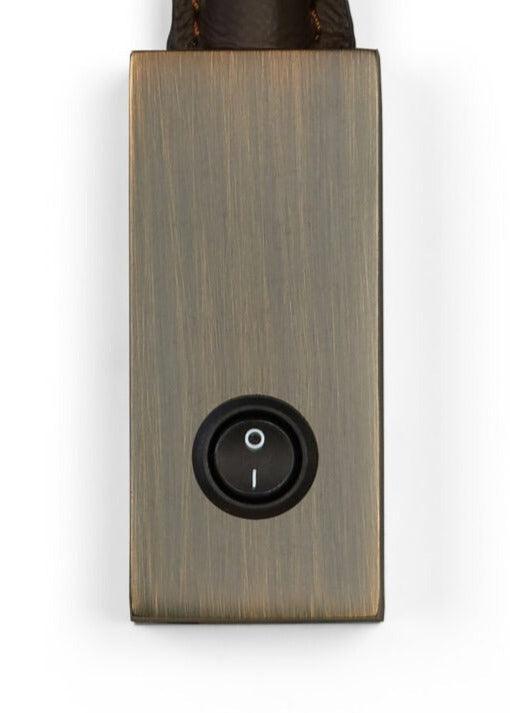 Lampa ścienna FLEXILED czarna skóra Contardi Eye on Design