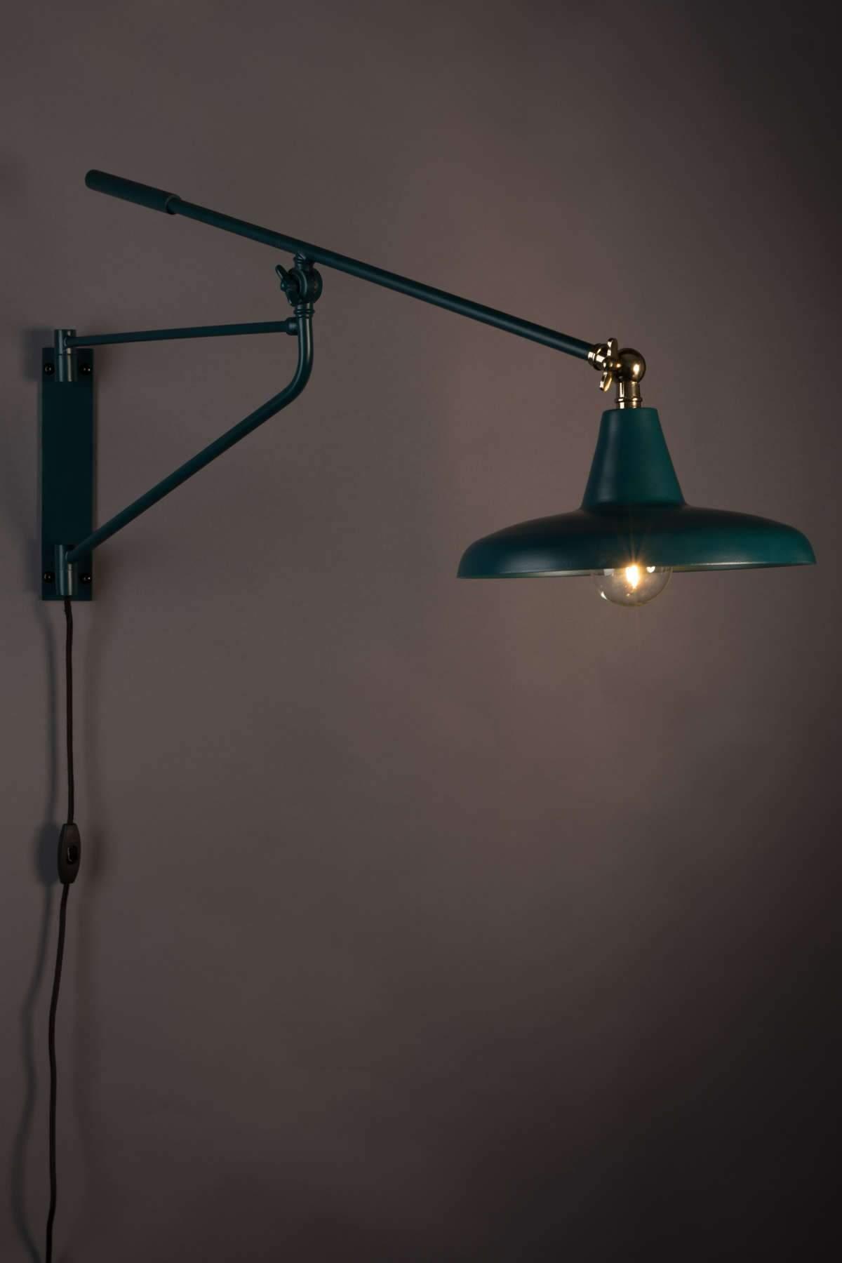 Lampa ścienna HECTOR morski niebieski Dutchbone Eye on Design