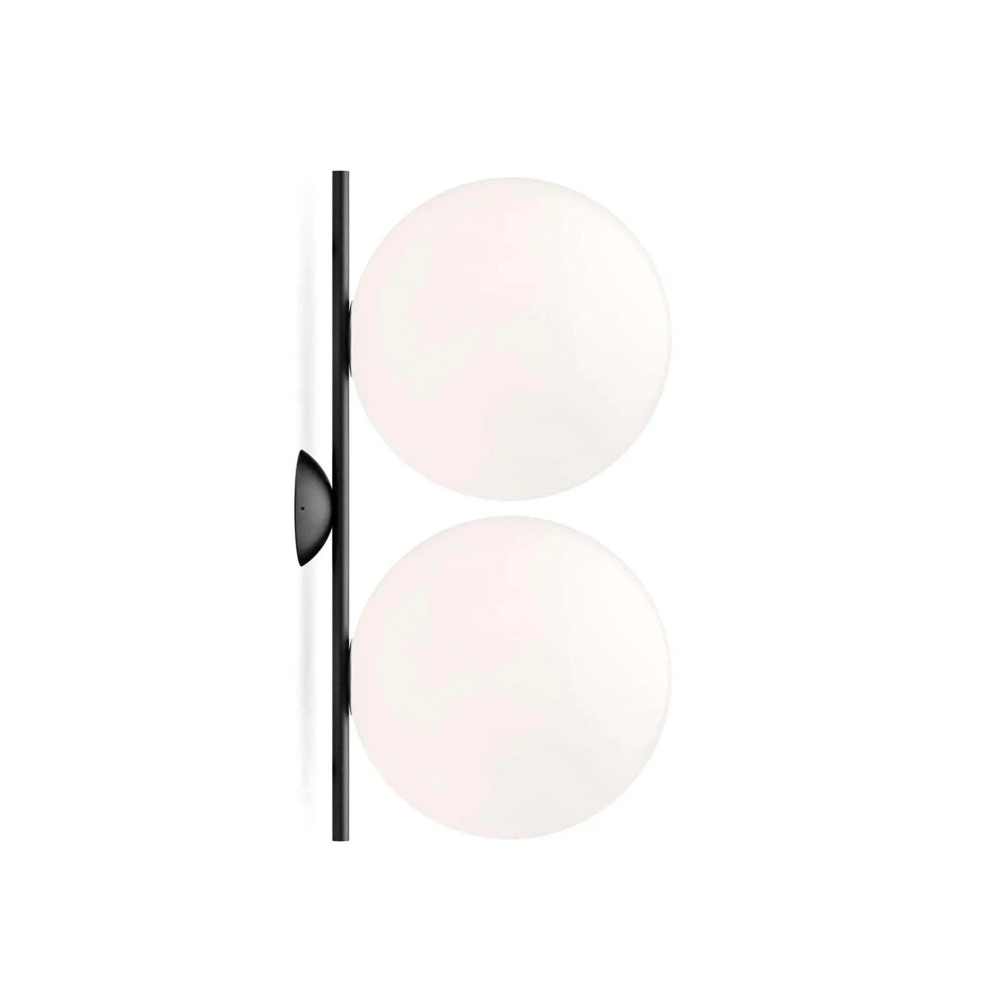 Lampa ścienna IC LIGHTS DOUBLE czarny – styl minimalistyczny