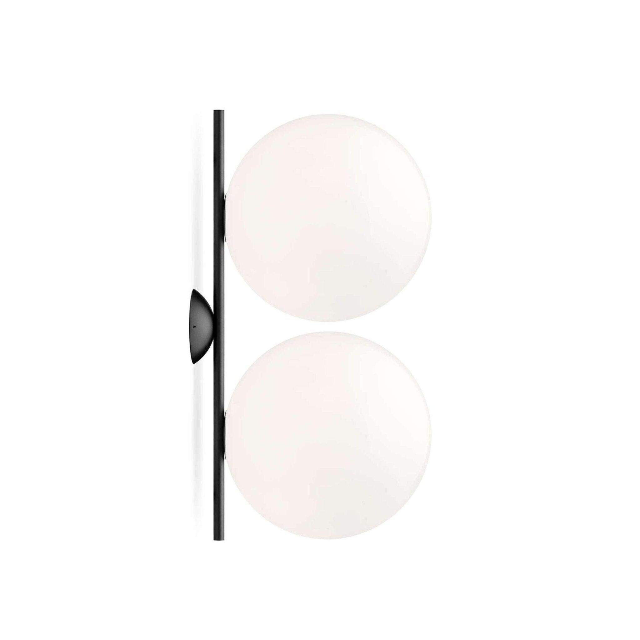 Lampa ścienna IC LIGHTS DOUBLE czarny Flos M bez żarówek Eye on Design