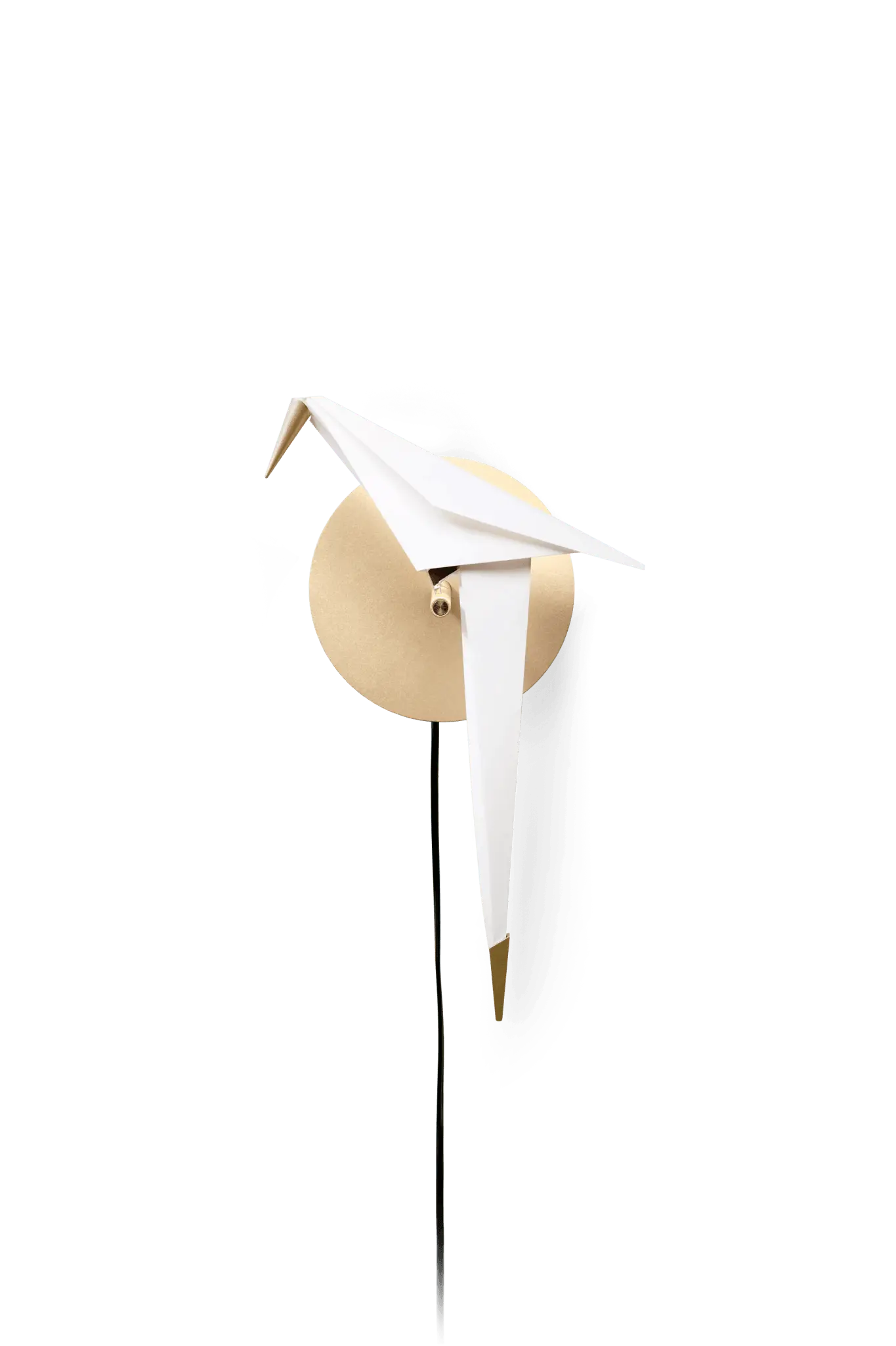 Lampa ścienna PERCH biały ze złotym wykończeniem – Moooi