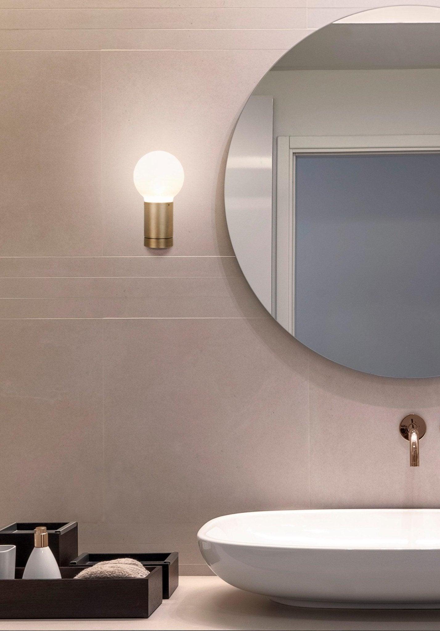 Lampa ścienna SOLITARIO satynowy brąz Contardi Eye on Design