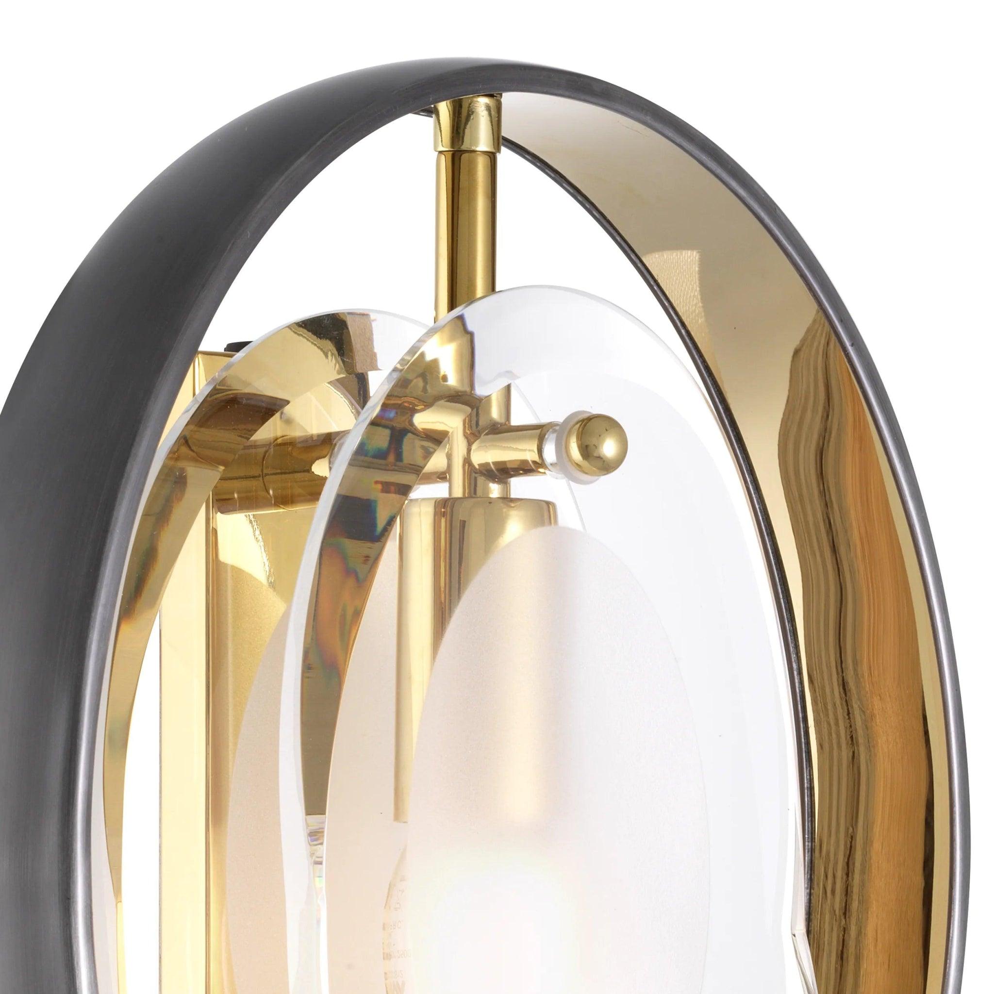 Lampa ścienna VINCENTE czarny ze złotym wykończeniem Eichholtz Eye on Design