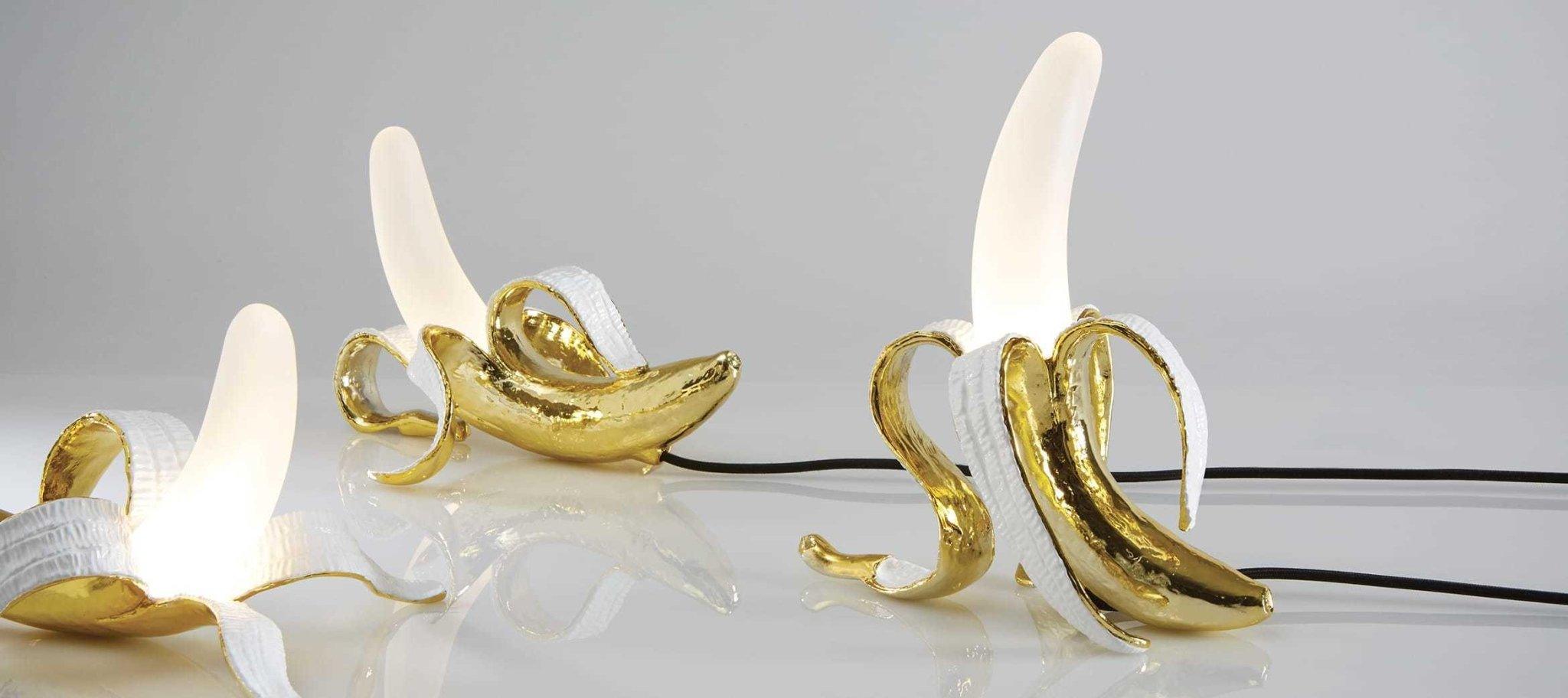 Lampa stołowa BANANA DEWEY złoty Seletti Eye on Design