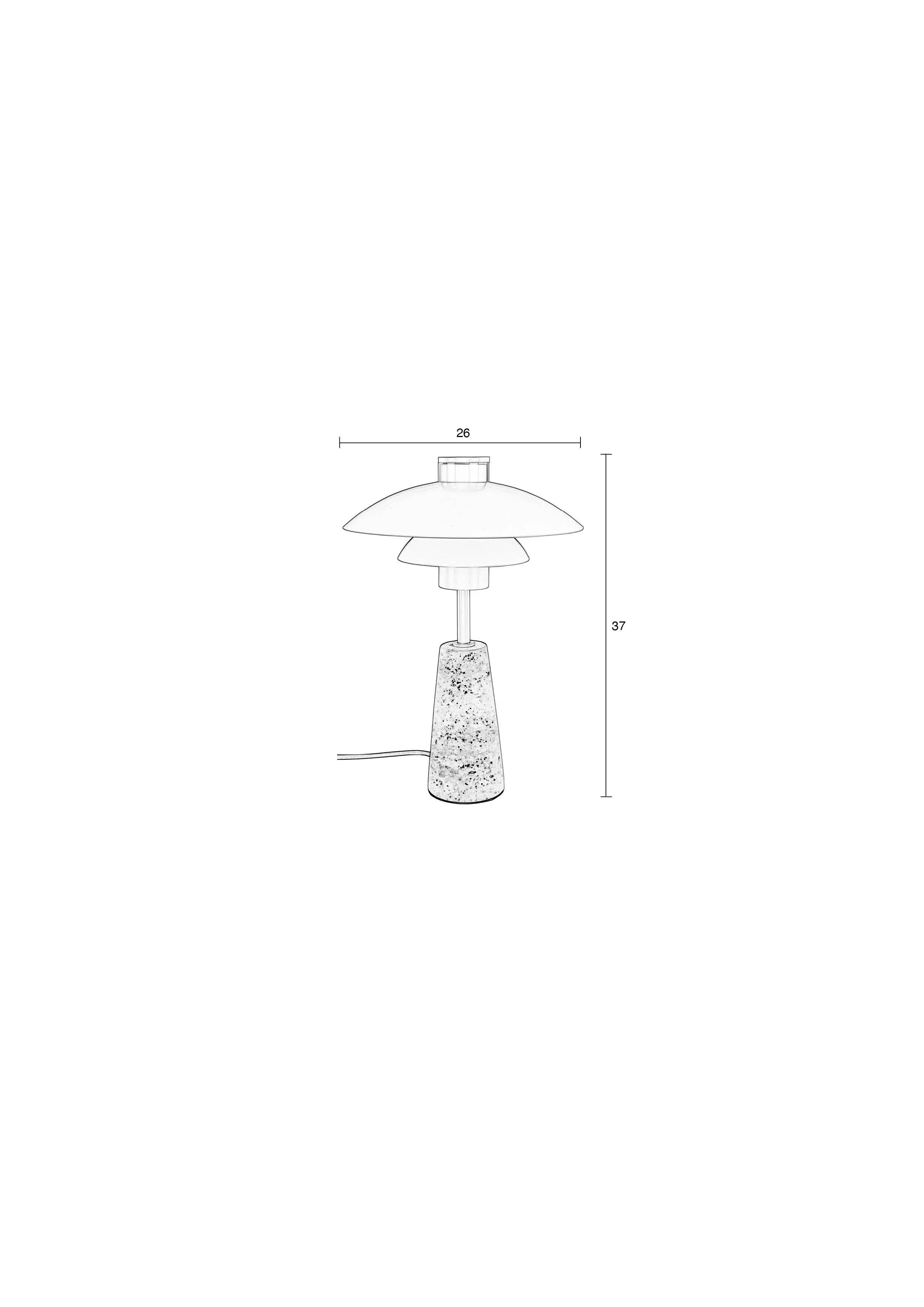 Lampa stołowa COLE beżowy trawertyn – Zuiver