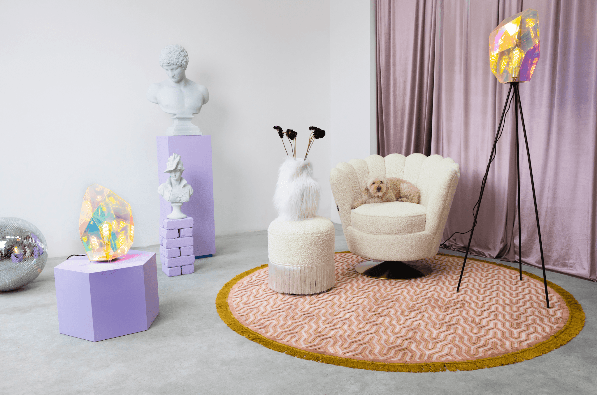 Lampa stołowa DIAMOND DEAR akryl Bold Monkey Eye on Design