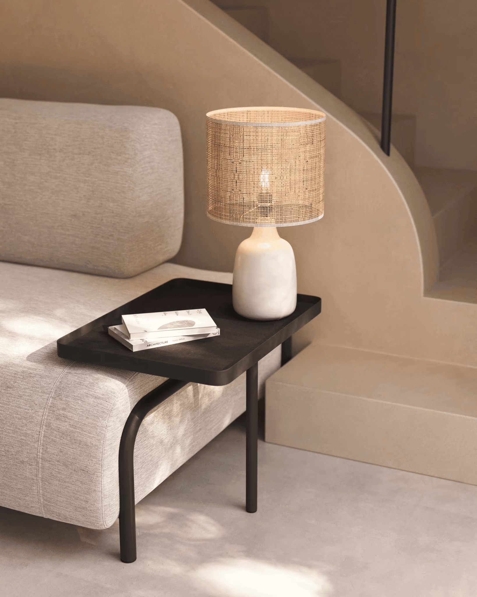 Lampa stołowa ERNA beżowy La Forma Eye on Design