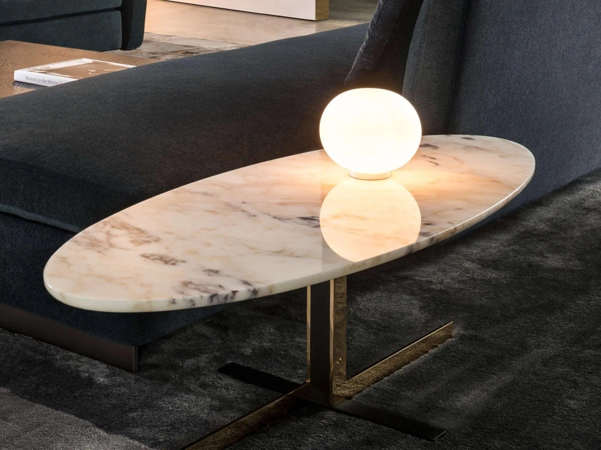 Lampa stołowa GLO-BALL BASIC biały – szkło
