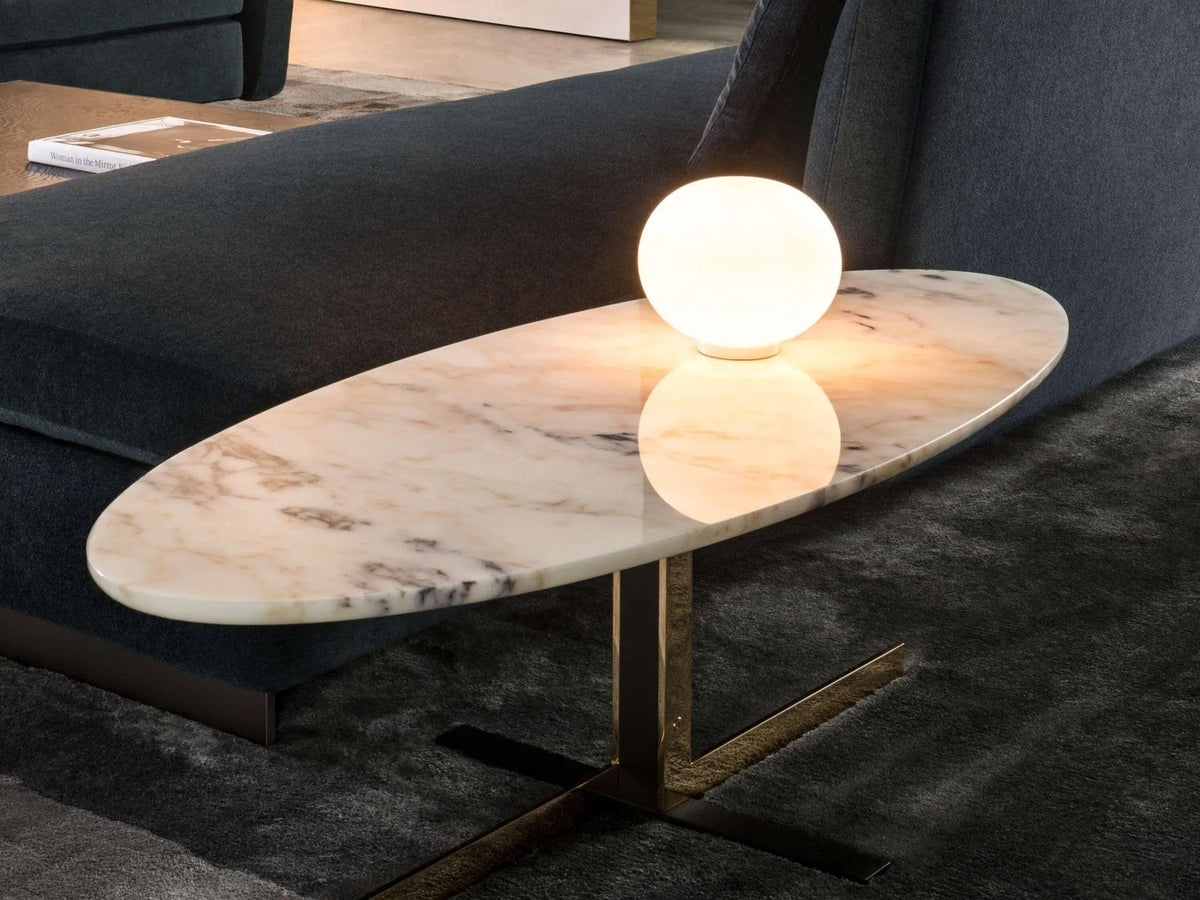 Lampa stołowa GLO-BALL biały – szkło, Flos