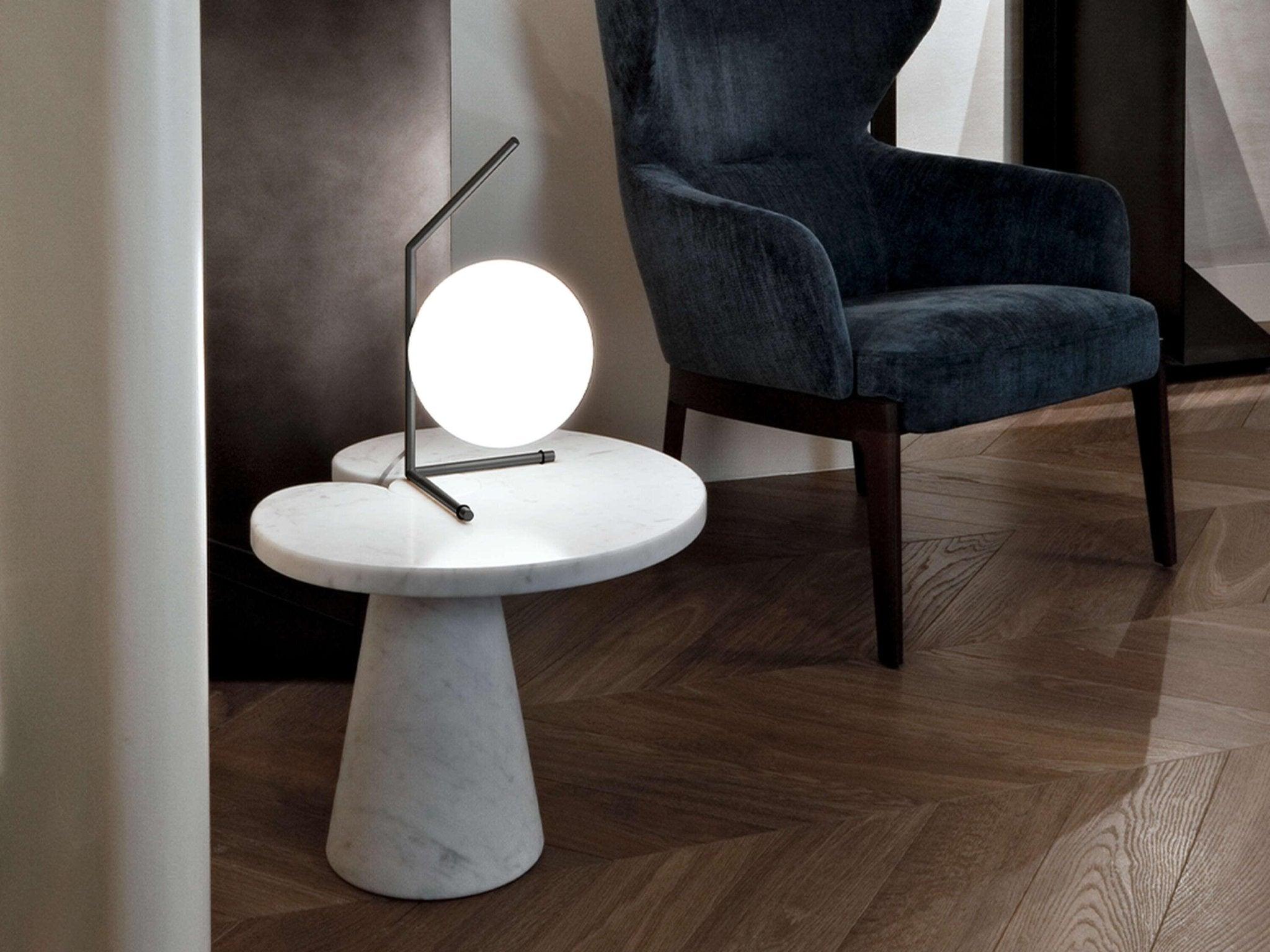 Lampa stołowa IC LIGHTS LOW czarny – szkło