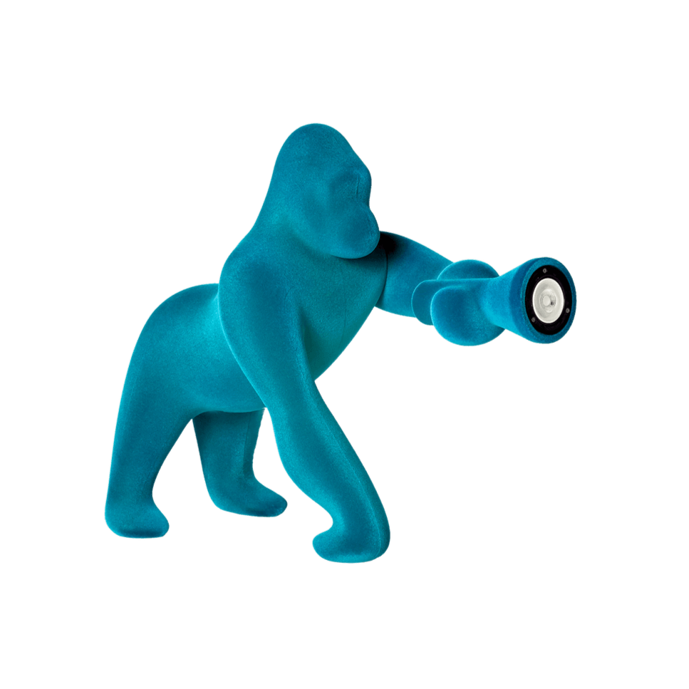 Lampa stołowa KONG VELVET turkusowy Qeeboo Eye on Design